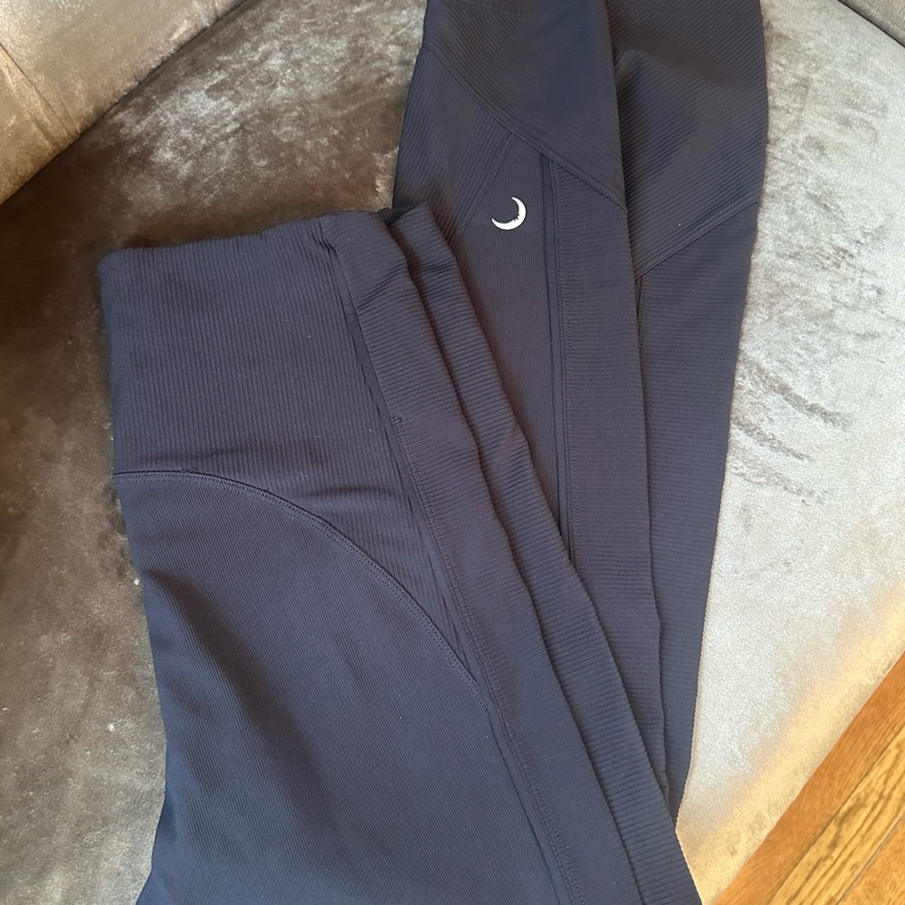 ZYIA Black Leggings with Crescent Logo